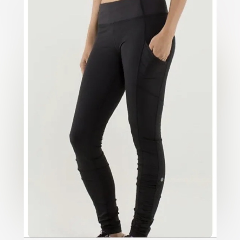 Lululemon Ruched Ankle Leggings